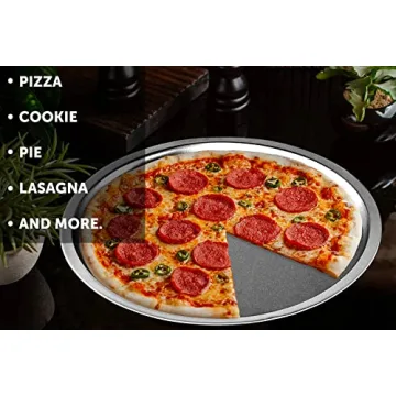 DecorRack 13 Inch Pizza Pan Set - Durable Non-Stick Cookware