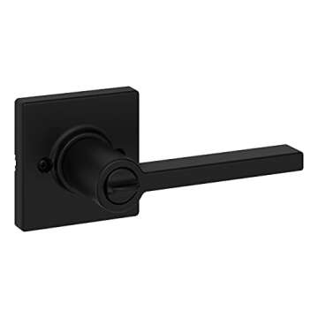 Kwikset Casey Entry Door Handle with Lock and Key, Secure Keyed Reversible Lever Exterior, For Front...