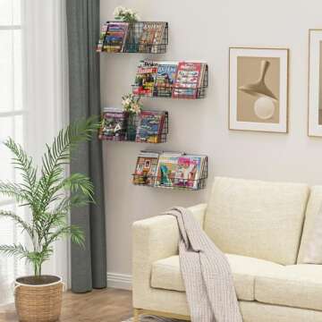 Wall Mounted Kids Bookshelf for Stylish Room Organization
