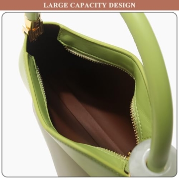 GIGBIRD Pearl Crescent PU Leather Handbag for Women