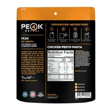 Peak Refuel Chicken Pesto Pasta: Premium Backpacking Meal