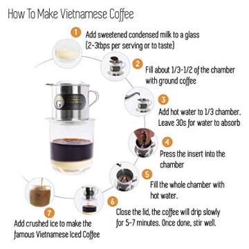 Vietnamese Coffee Maker Filter Phin, Small French Press Portable, Single Serve Coffee Makers, Screw Down Insert