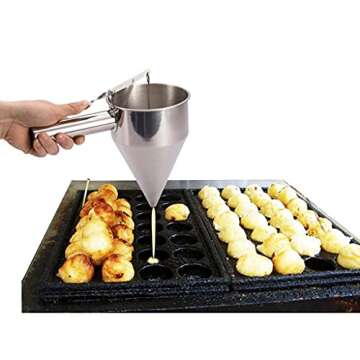Stainless Steel Funnel Tool for Pancakes and Waffles