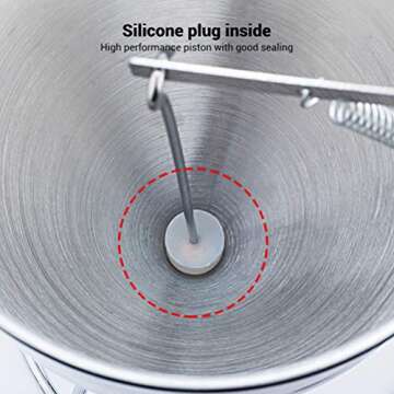 Stainless Steel Funnel Tool for Pancakes and Waffles