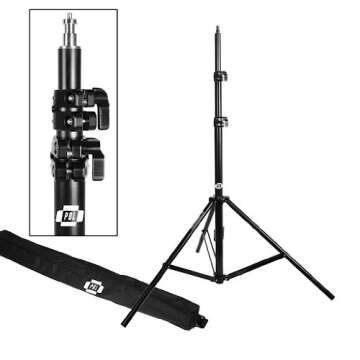 Light Stands PRO Heavy Duty 7'6" Set of Two, with All Metal Locking Collars NOT Plastic by PBL