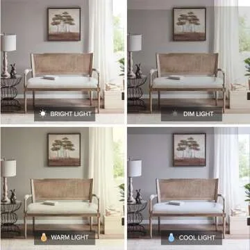 Madison Park Willshire Natural Rattan Settee, Upholstered Seat - Charming Country Design, Rustic Reclaimed Wood Finish, Ratan Insert Backrest & Padded Arm Rest, 47.25" Wide Beige/Reclaimed Natural