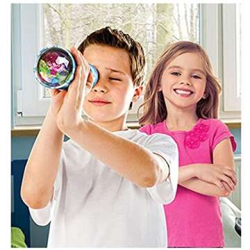 Classic Metal Kaleidoscope - Fun Toy for Kids - Kaleidoscopes for Kids, Classic Toys, Kaleidoscope Bulk - Nostalgic Toys Ideal for Unisex Children, Boys Girls and Adults of All Ages. Colors May Vary