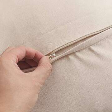 OJIA Faux Fur Throw Pillow Cover Cushion Case Super Soft Plush Accent Pillows Case Decorative New Luxury Series Style (18 x 18 Inch, Thick Pink)