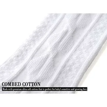 EPEIUS Toddler Seamless Cable Knit Knee High Socks