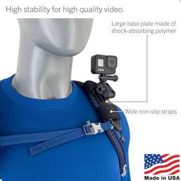 STUNTMAN Pack Mount High-Stability - Backpack Shoulder Strap Mount for Action Cameras - Fits GoPro, ...