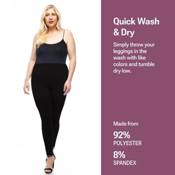 Soft SATINA High Waisted Leggings with Pockets for Women