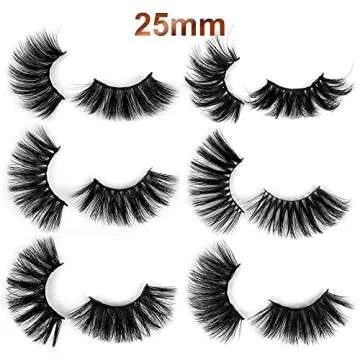 Ruairie 25MM Lashes Wholesale Bulk Long Dramatic 3D Fake Eyelashes Strip Volume Faux Mink Lashes Pack 30 Pairs 6 Styles