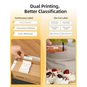 Makeid L1 Label Maker Machine with Tape - Portable & Rechargeable Label Makers Compatible with 9/12/16mm Waterproof Tape - Mini Bluetooth Labeler for Organizing Home Office School