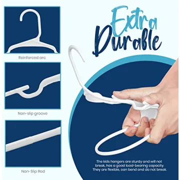 Utopia Home 60 Pack Kids Hangers - Durable Plastic Design