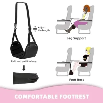 Nenolix 3-in-1 Travel Blanket Pillow Set with Airplane Footrest