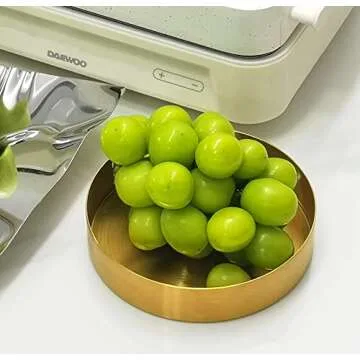 FREELOVE Gold Tray - Decorative Brass Serving Platter