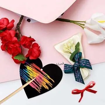 Valentine Crafts Scratch Paper 28pc Creative DIY Set
