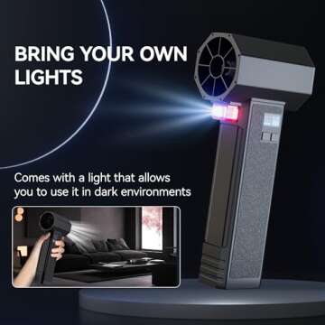 PERFORMANCE GURU Oversize Turbo Dryer Blower for Car, Thrust up to 3.5LB, Maximum Power 750W & 64MM Super Electric Cordless Leaf Blower, for Patio Lawn Careand Car Drying