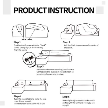 Easy-Going Stretch Sofa Slipcover for Sectional Couches