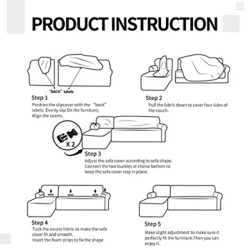 Easy-Going Stretch Sofa Slipcover for Sectional Couches