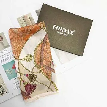 Stylish 100% Mulberry Silk Scarf for Women - Gift Ready