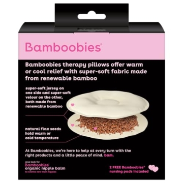 Bamboobies Natural Nursing Pillows for Breastfeeding Comfort