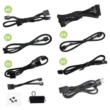 EVGA SuperNOVA 1000 G+, 80 Plus Gold 1000W, Fully Modular, FDB Fan, 10 Year Warranty, Includes Power ON Self Tester, Power Supply 120-GP-1000-X1,Black