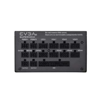 EVGA SuperNOVA 1000 G+, 80 Plus Gold 1000W, Fully Modular, FDB Fan, 10 Year Warranty, Includes Power ON Self Tester, Power Supply 120-GP-1000-X1,Black
