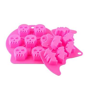 Fun Halloween Silicone Mold Set for Treats and Crafts