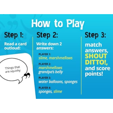 Inspiration Play Double Ditto - a Hilarious Award-Winning Family Party Game for 4-20 Players (Ages 8 and up)