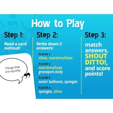 Inspiration Play Double Ditto - a Hilarious Award-Winning Family Party Game for 4-20 Players (Ages 8 and up)