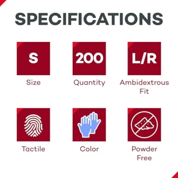 Dealmed Nitrile Exam Gloves 200 Count for Comfort and Safety