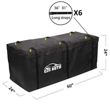 CZC AUTO Waterproof Hitch Cargo Carrier Bag - 20 cu ft