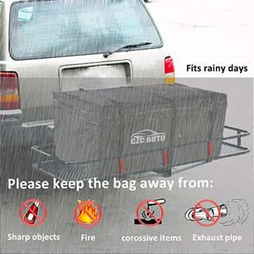 CZC AUTO Waterproof Hitch Cargo Carrier Bag - 20 cu ft