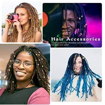 Stylish Hair Jewelry Set - 292 Gold and Silver Accessories