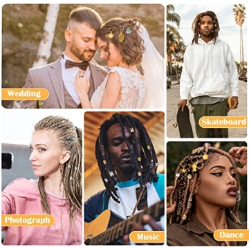 Stylish Hair Jewelry Set - 292 Gold and Silver Accessories