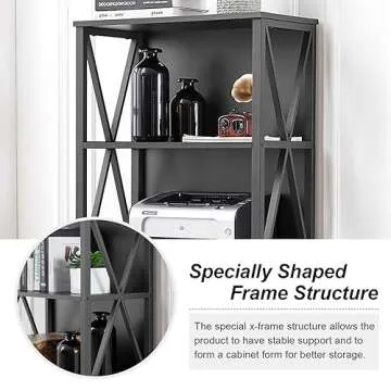 Stylish 6-Tier HOMISSUE Tall Bookshelf for Home & Office