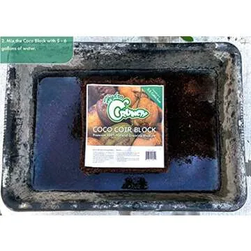 Hydro Crunch CB801-2PK Coco Block 2-Pack Soiless Growing Media, Brown