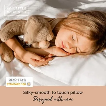 Organic Cotton Toddler Pillow with Case for Sleeping