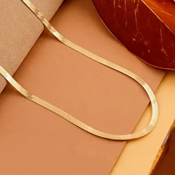 Elegant DEARMAY Herringbone Necklace for Women