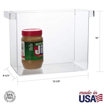 Stylish and Durable Clear Hanging File Box for Easy Organization