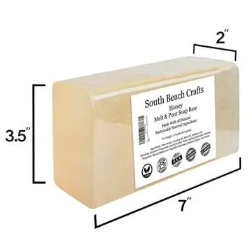 Honey - 2 Lbs Melt and Pour Soap Base - South Beach Crafts