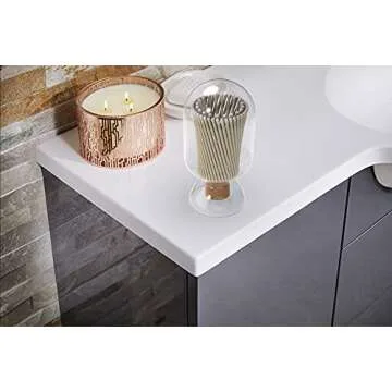 Atzi Match Cloche Bottle Fireplace Matches Holder Large Shabbas Matches - Decorative Shabbat Matches Included - Shabbos Match Holder With Striker – Home Décor (Large, 500ml)