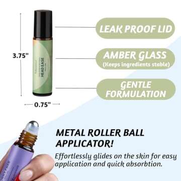 Folkulture Essential Oil Roller Set of 3 Natural Essential Oil Roll On Blends for Skin, Massage, Relaxation Fragrance Roll On Oil, Lavender, Peppermint, Eucalyptus, Camphor, Valentine Gifts