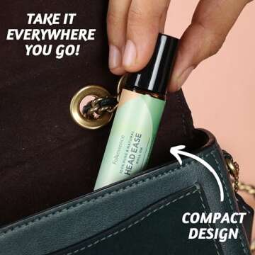 Folkulture Essential Oil Roller Set of 3 Natural Essential Oil Roll On Blends for Skin, Massage, Relaxation Fragrance Roll On Oil, Lavender, Peppermint, Eucalyptus, Camphor, Valentine Gifts