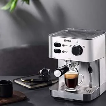 Vivimee 16 oz Clear Glass Coffee Mugs - Set of 6