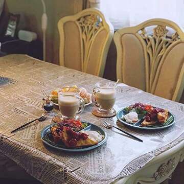 Vivimee Large Glass Coffee Mugs, Clear, Set of 6, 15 Oz With Handles for Hot Beverages, Clear Mugs for Tea, Cappuccino, Latte, Espresso Coffee, Juice, Coffee Cups