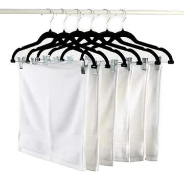 MANZOO Velvet Pants Hangers - Adjustable Non-Slip Hangers