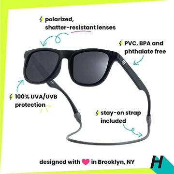Hipsterkid Sunglasses for Kids Toddler 100% UV Protection