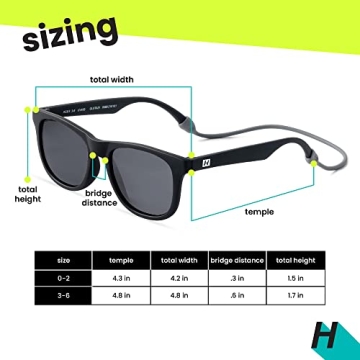 Hipsterkid Sunglasses for Kids Toddler 100% UV Protection